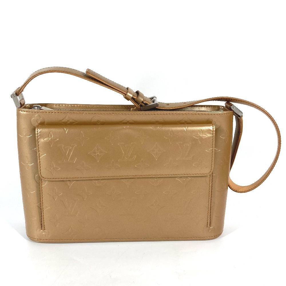 LOUIS VUITTON Shoulder Bag M55127 Monogram mat leather gold Monogram mat Alston Women