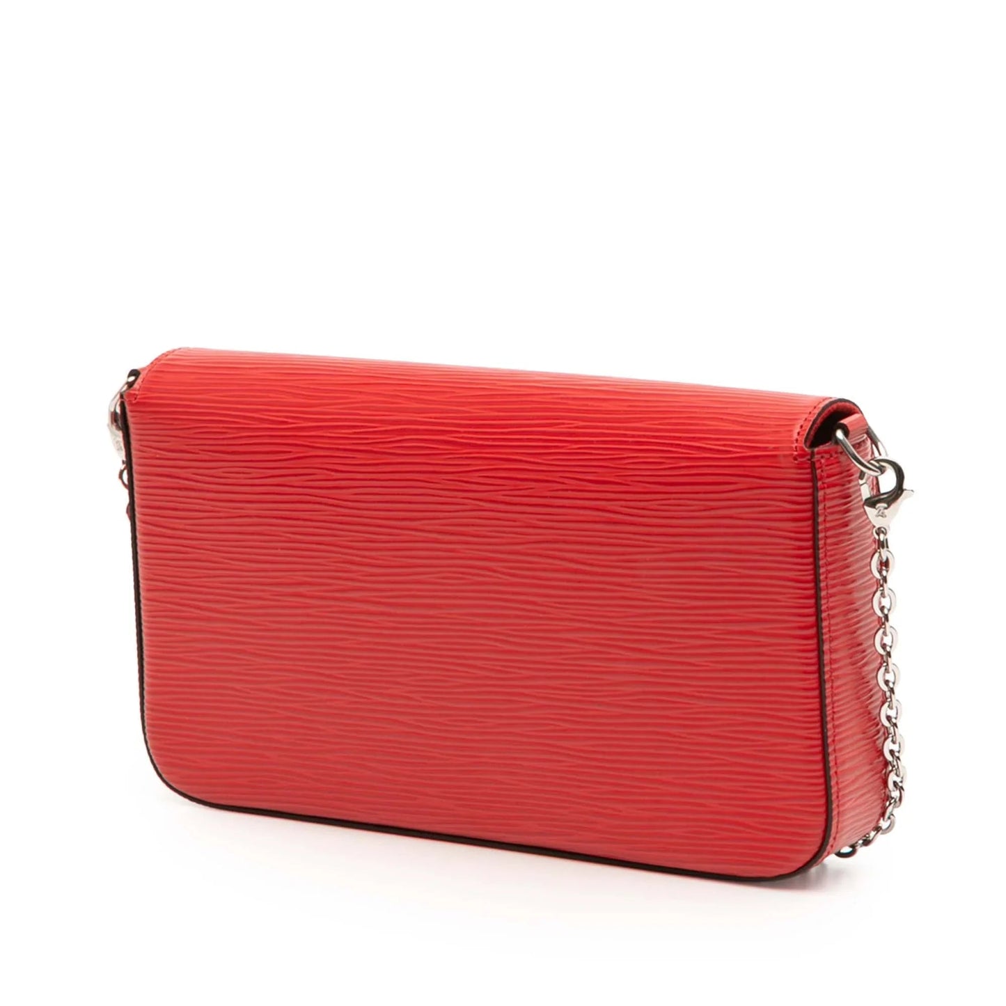 Red Louis Vuitton Epi Pochette Felicie Crossbody Bag