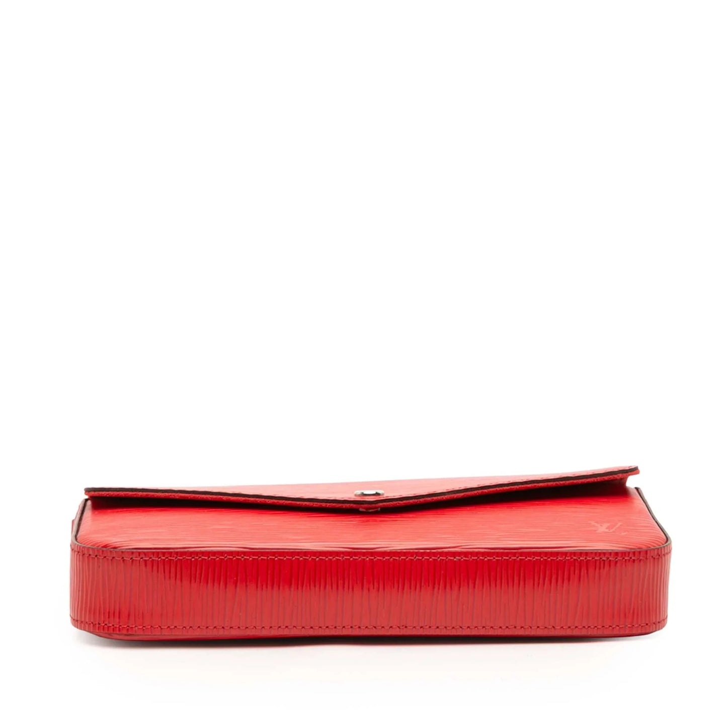 Red Louis Vuitton Epi Pochette Felicie Crossbody Bag