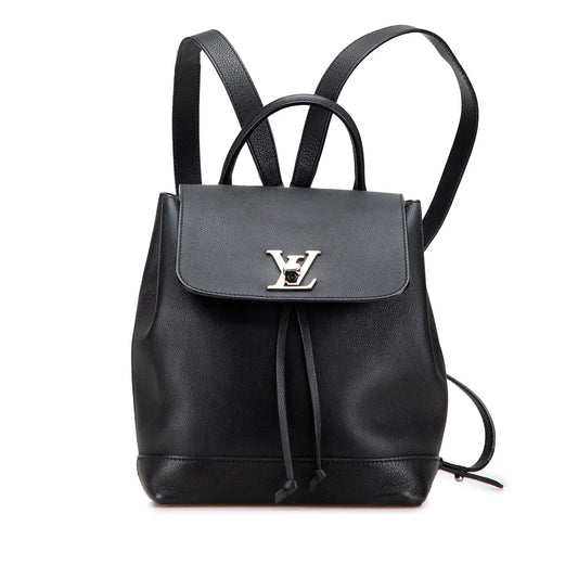 Black Louis Vuitton Taurillon Lockme Backpack