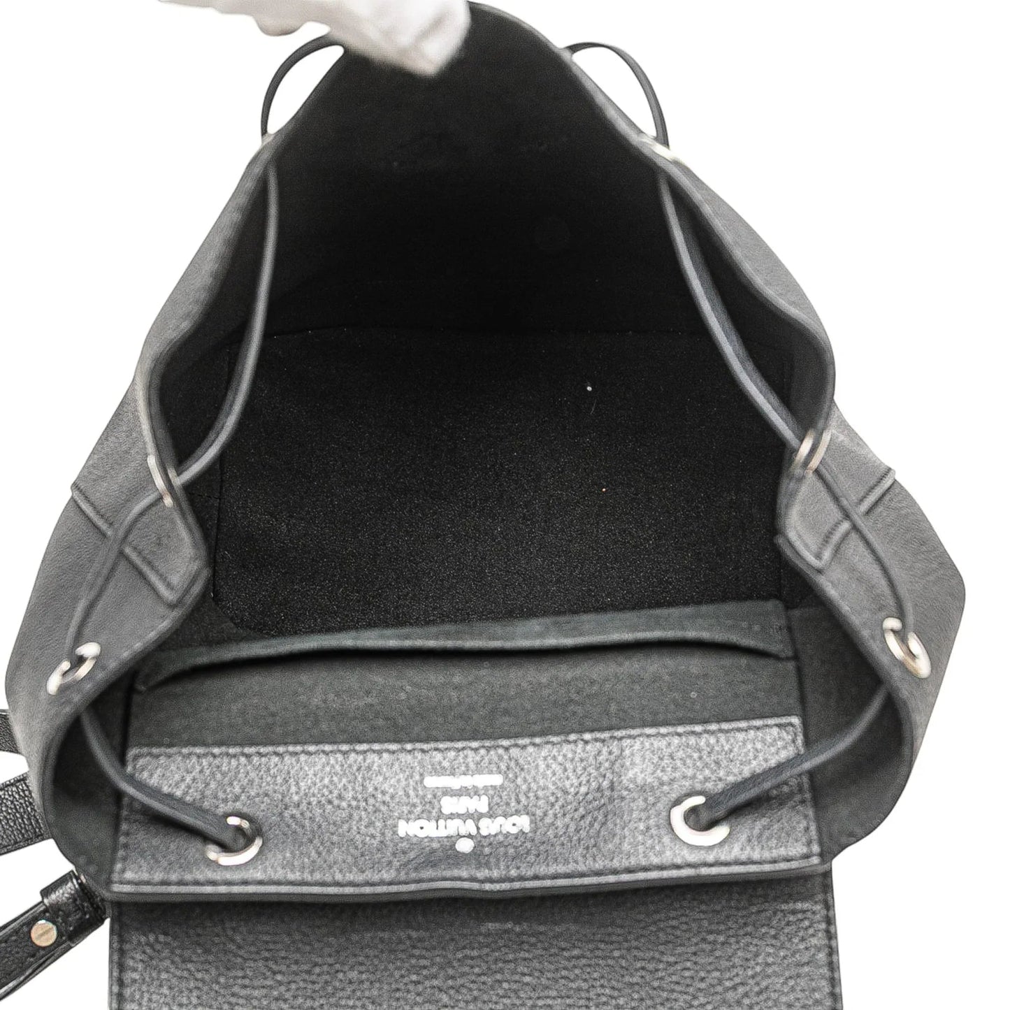 Black Louis Vuitton Taurillon Lockme Backpack