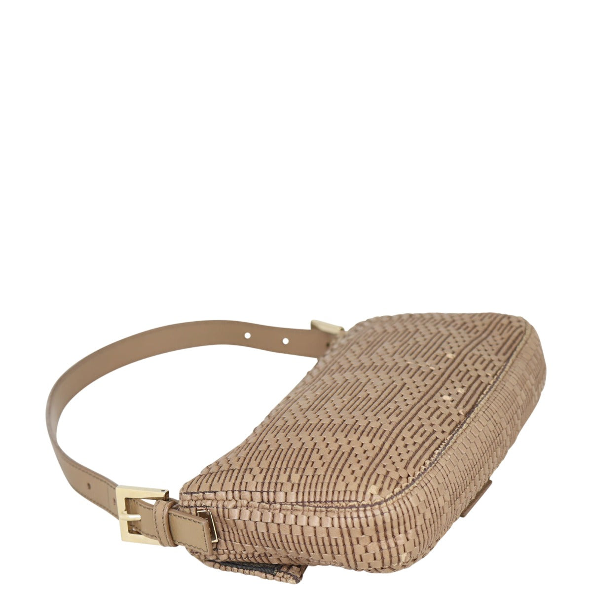 Fendi Woven Leather Baguette Bag