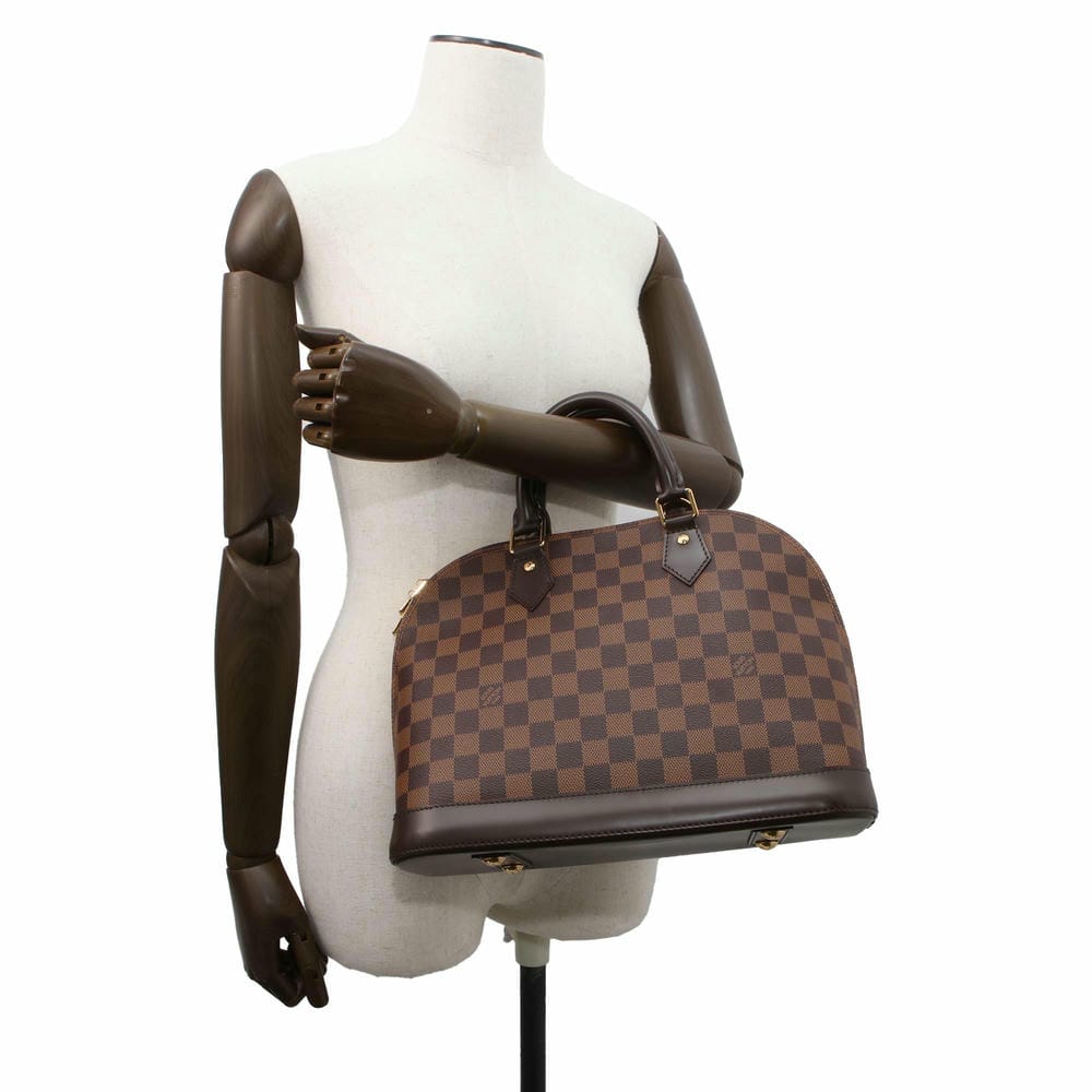 Louis Vuitton Alma Red N53151 Damier Ebene Canvas Size PM