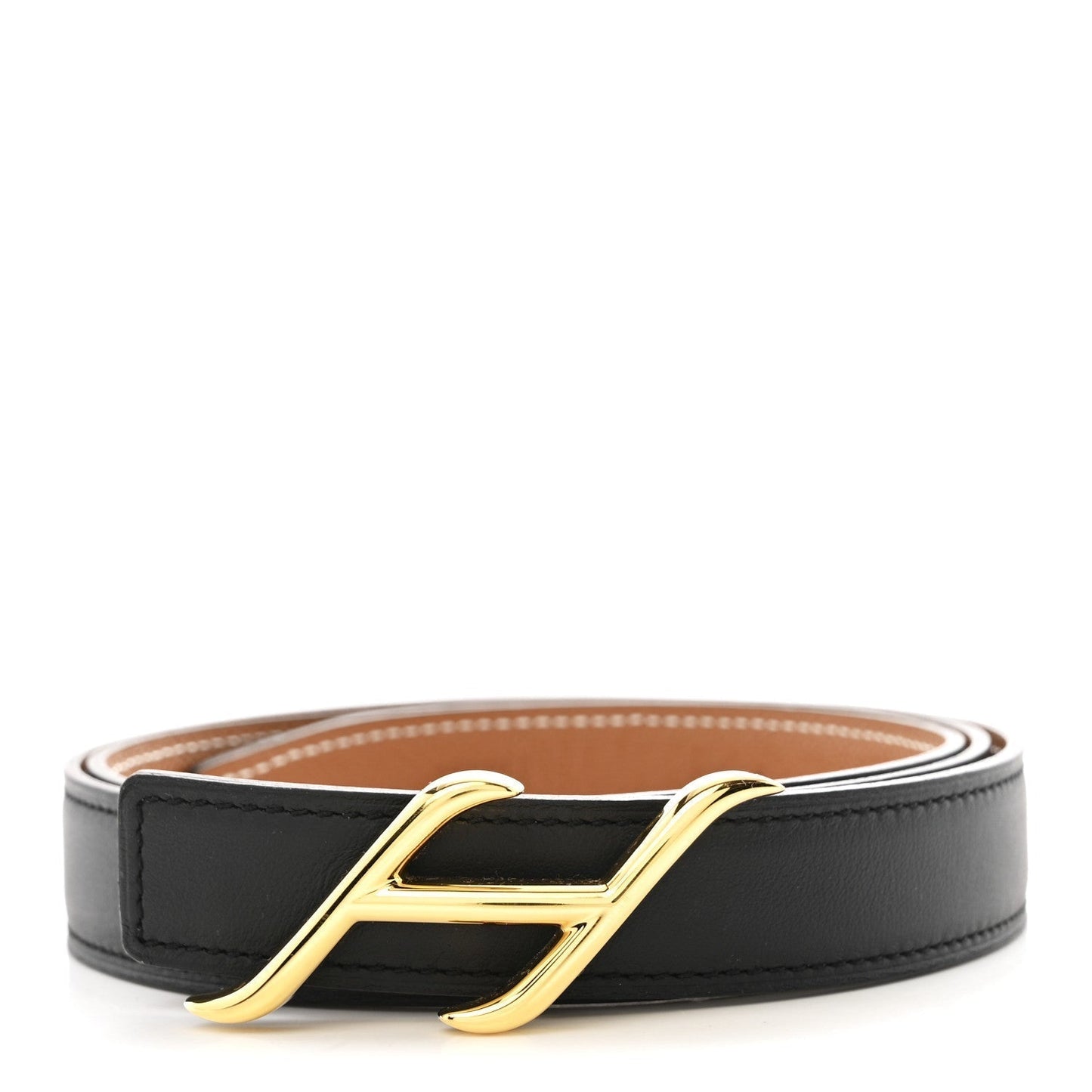 Hermes Swift Epsom 24mm HDN Belt 90 36 Black Gold