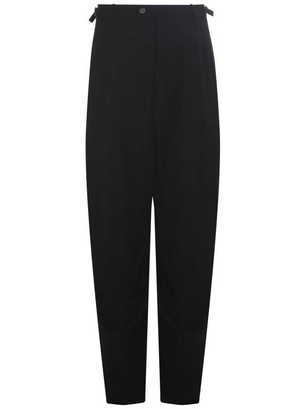 Luxury Balenciaga Trending 2026 Wool Viscose Blend Straight Pants Black