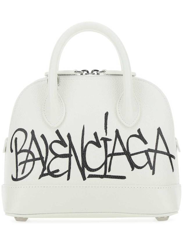 Luxury Balenciaga Trending 2026 Ville Graffiti Tote Bag White
