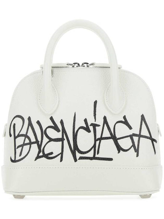Luxury Balenciaga Trending 2026 Ville Graffiti Tote Bag White