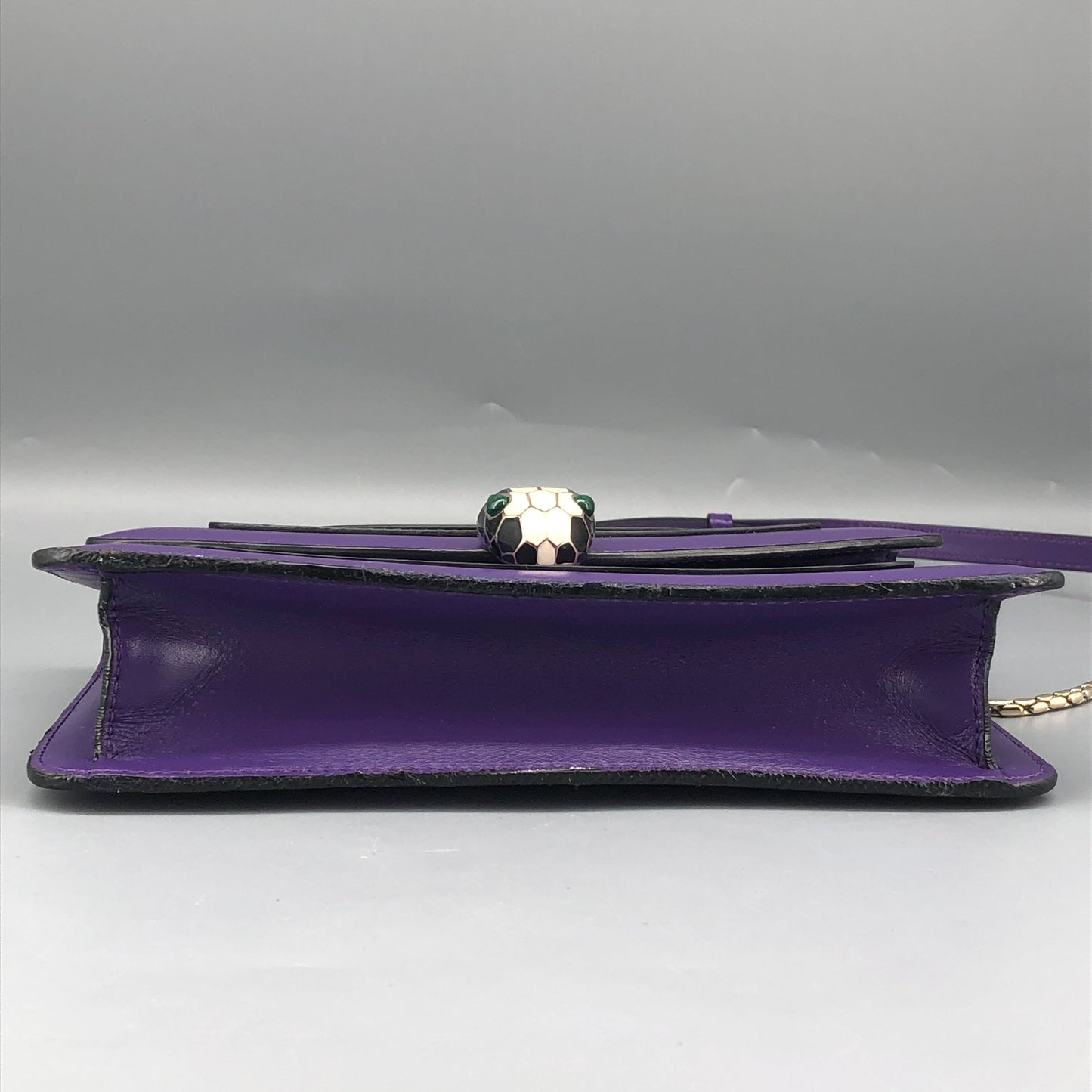 Bulgari Purple Serpenti Forever Flap Shoulder Bag