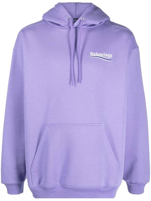 Luxury Balenciaga Trending 2026 Political Campaign Medium Fit Hoodie Purple