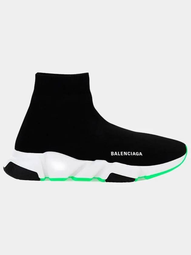 Luxury Balenciaga Trending 2026 Speed Runner High Top Sneakers Black Green