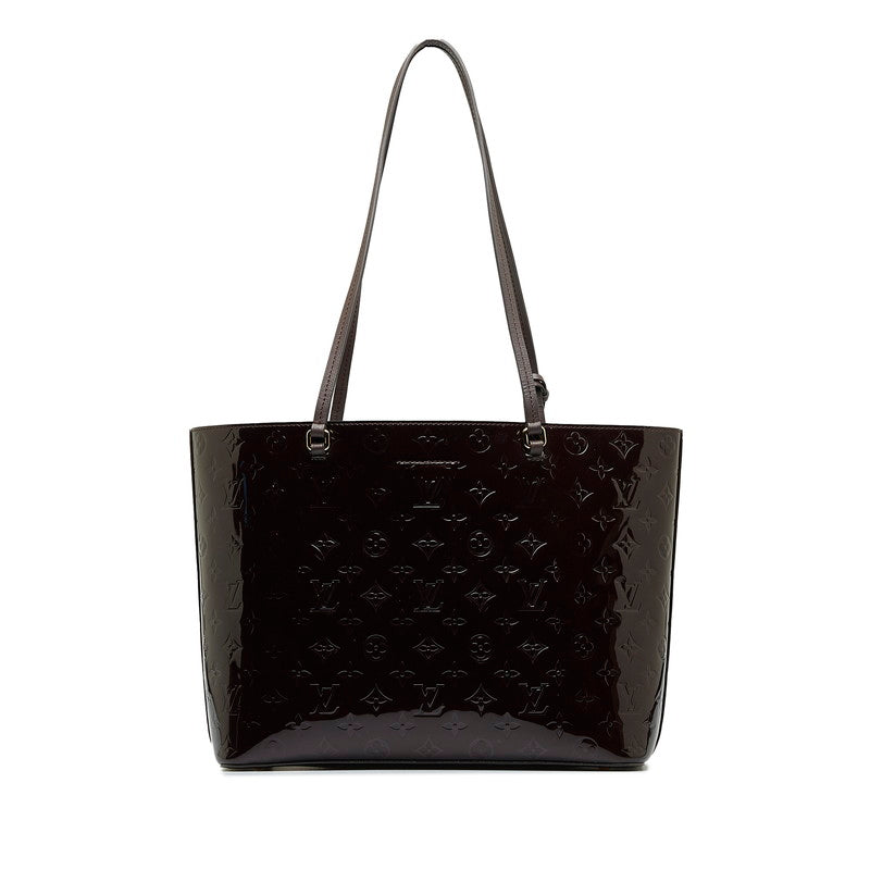 Louis Vuitton Monogram Verney Long Beach MM Tortoise Bag M90475 Amarant Pearl Patent Leather Louis Vuitton