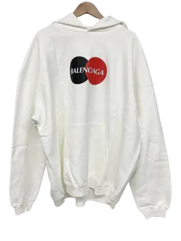 Luxury Balenciaga Trending 2026 Logo Print Over Fit Hoodie White