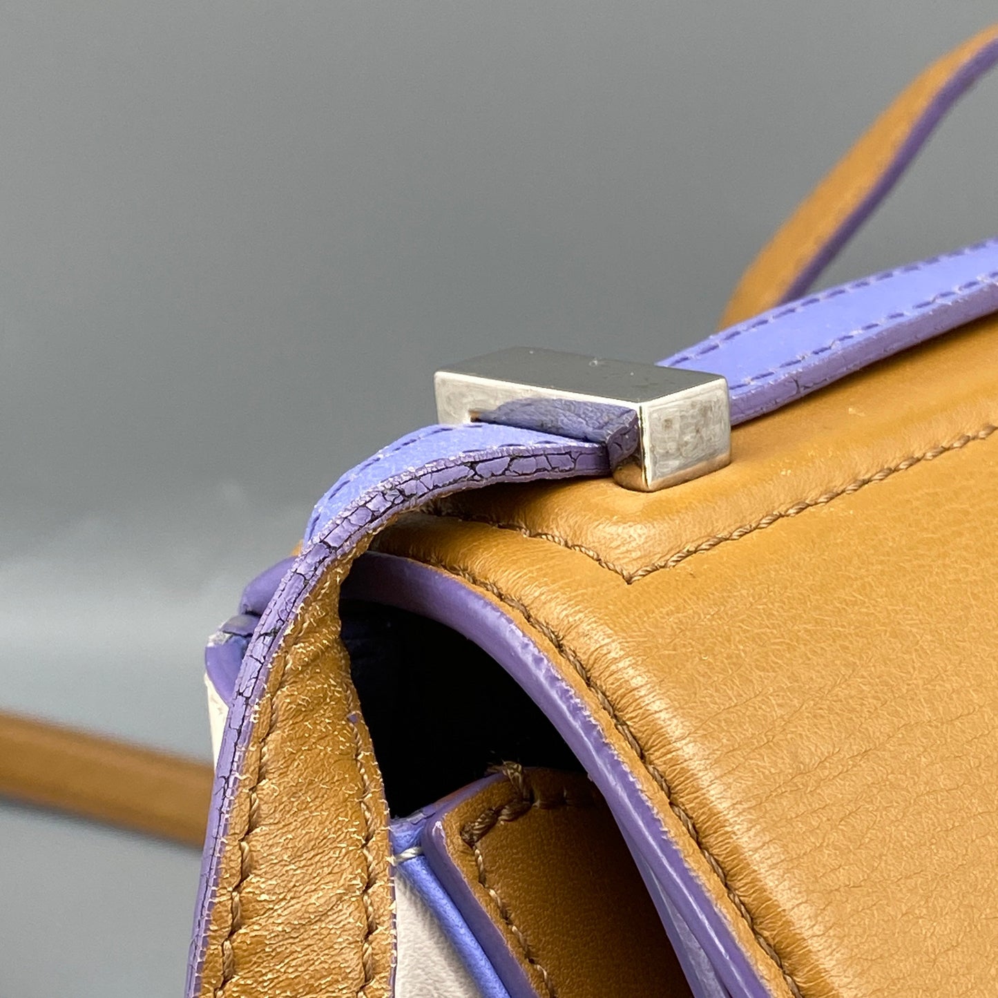 Givenchy Pandora Pure Crossbody Bag Caramel Purple White