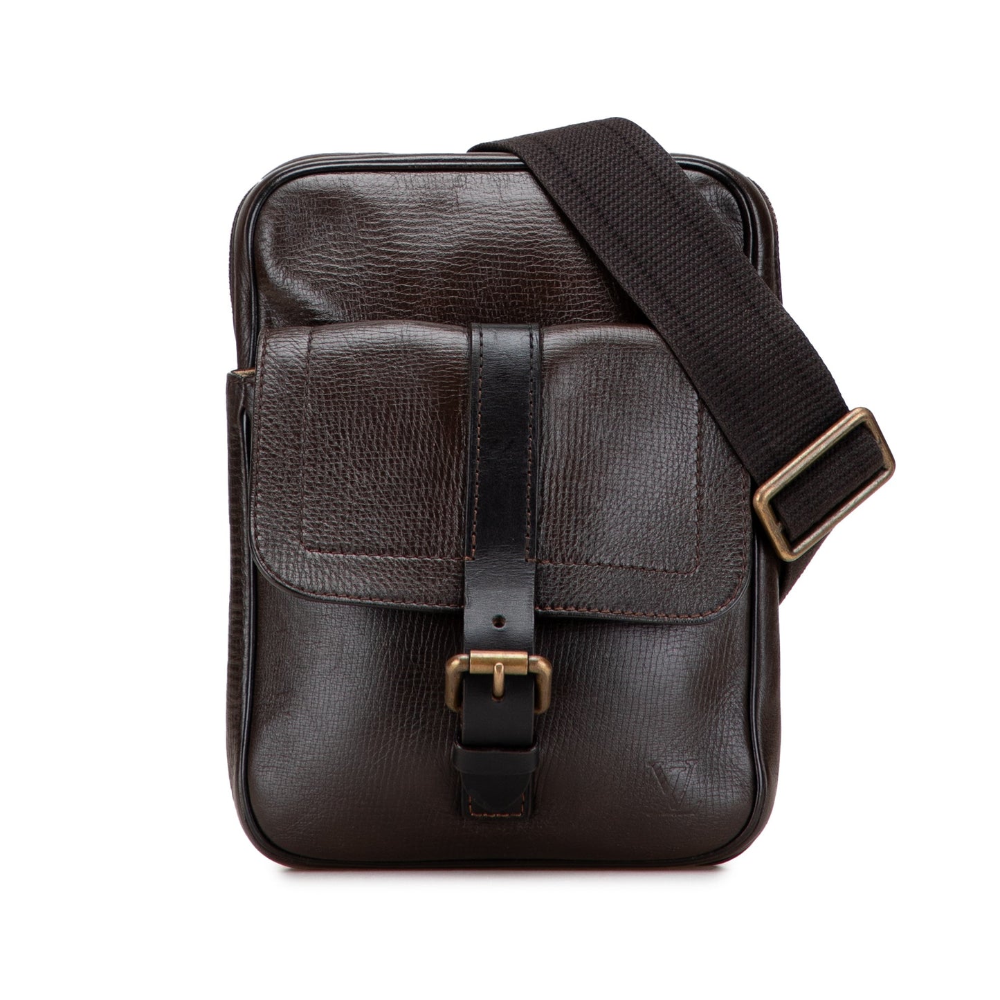 Brown Louis Vuitton Utah Iroquois Crossbody Bag