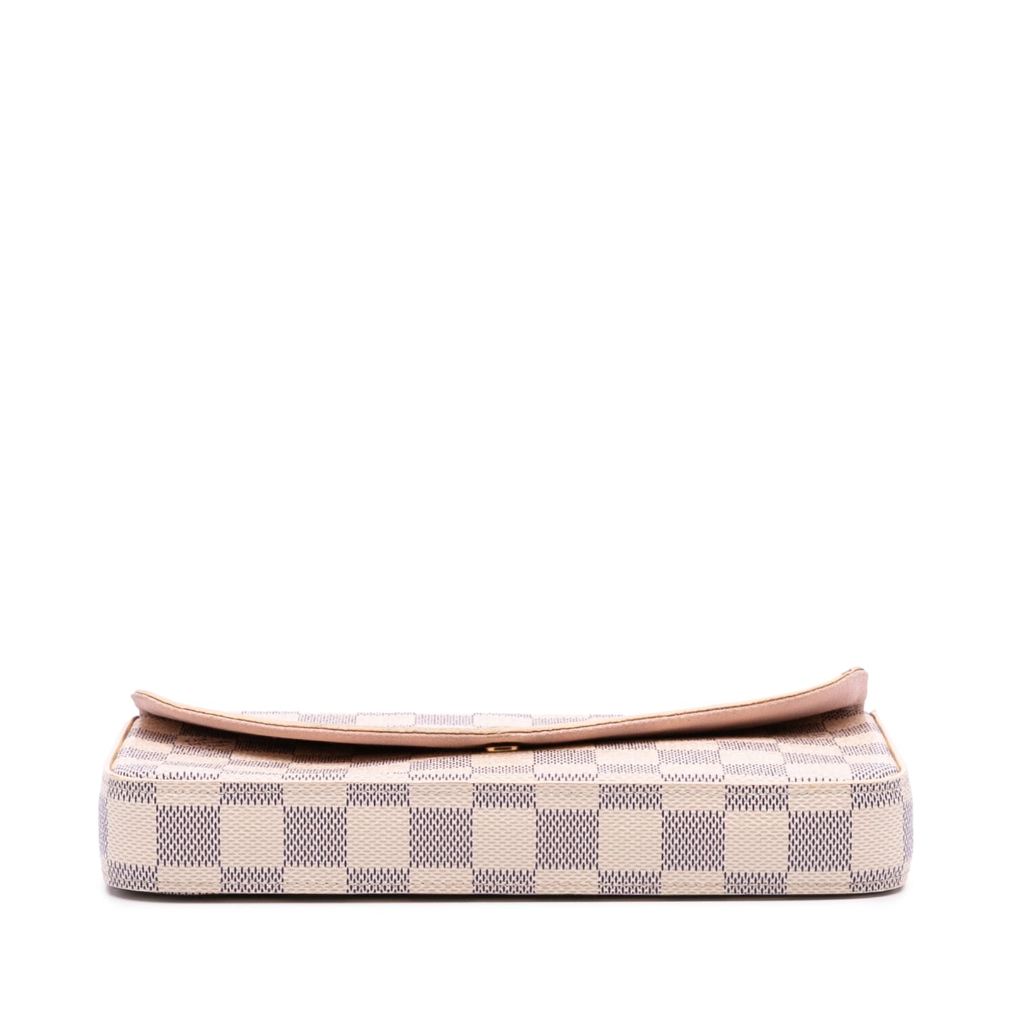 White Louis Vuitton Damier Azur Pochette Felicie Crossbody Bag