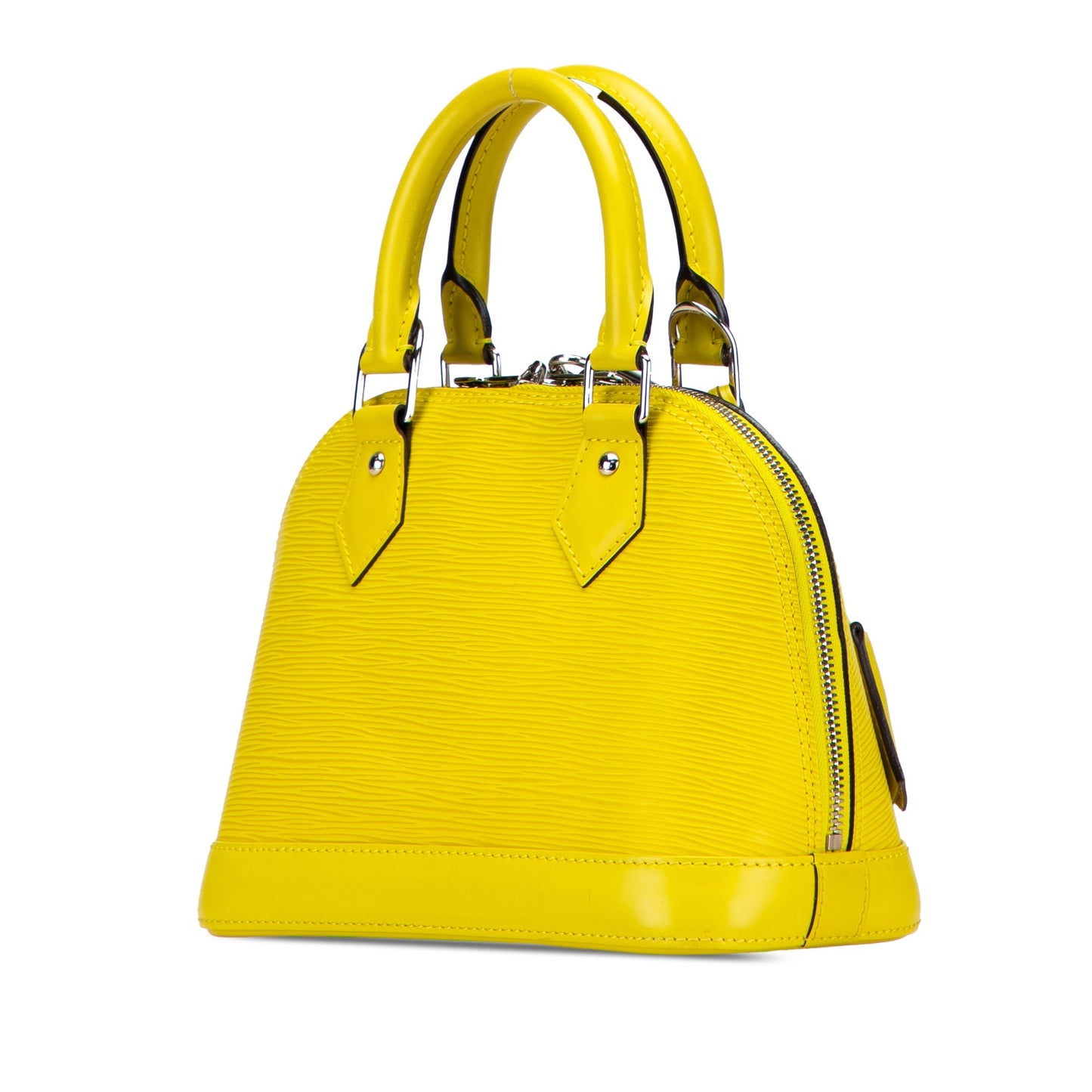 Yellow Louis Vuitton Epi Alma BB Satchel