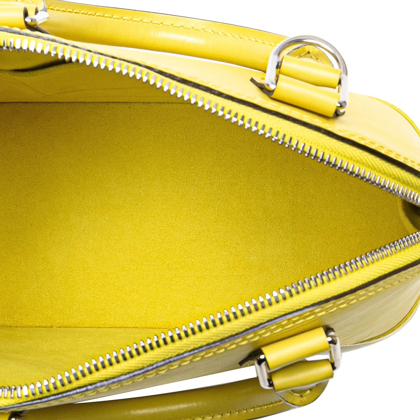 Yellow Louis Vuitton Epi Alma BB Satchel