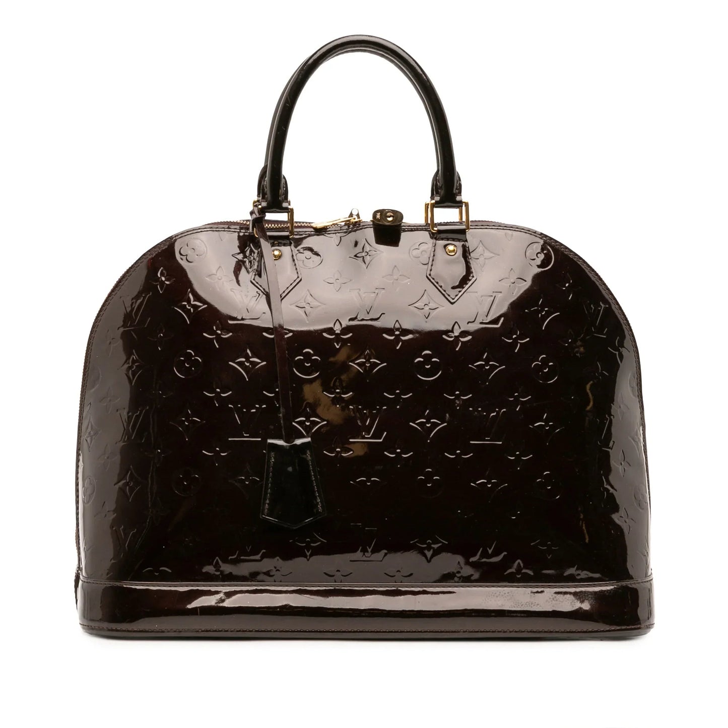 Purple Louis Vuitton Monogram Vernis Alma GM Handbag