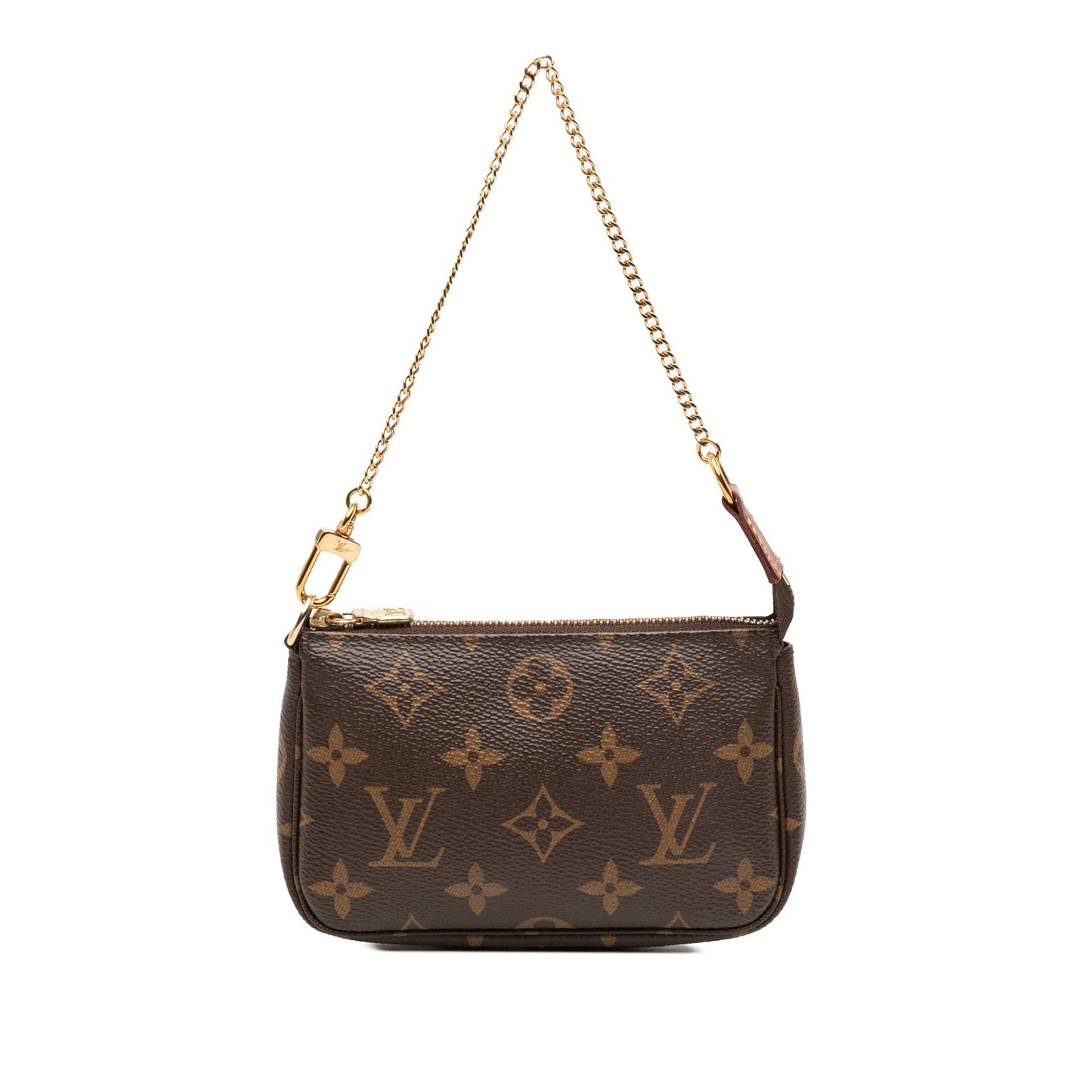 Brown Louis Vuitton Monogram Mini Pochette Accessoires Handbag