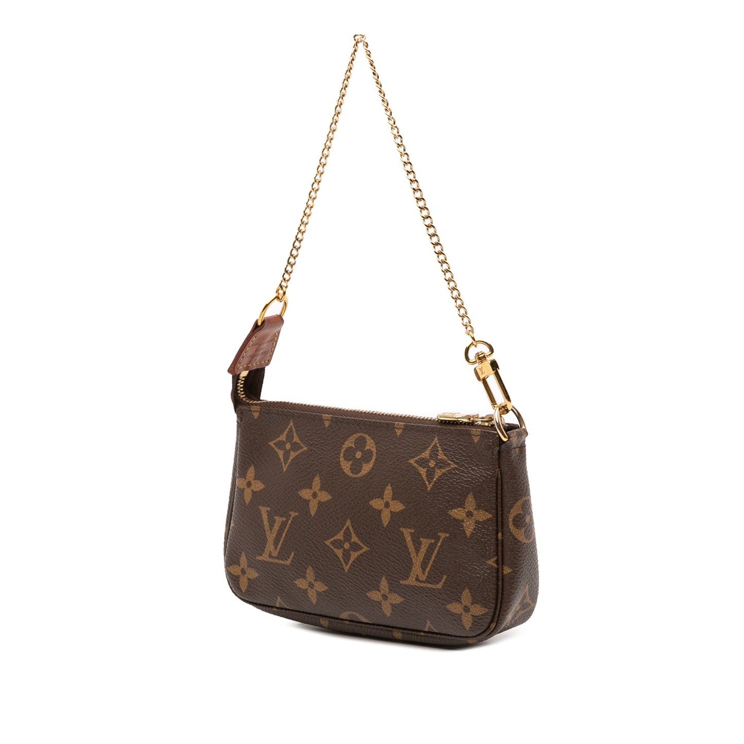 Brown Louis Vuitton Monogram Mini Pochette Accessoires Handbag