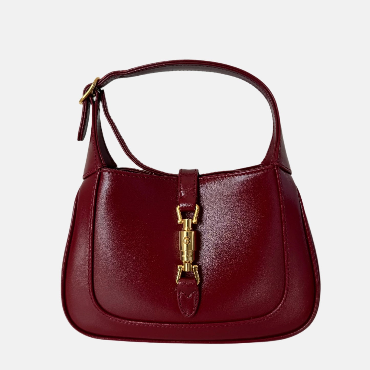 Gucci Jackie 1961 Mini Red Burgundy Leather Bag