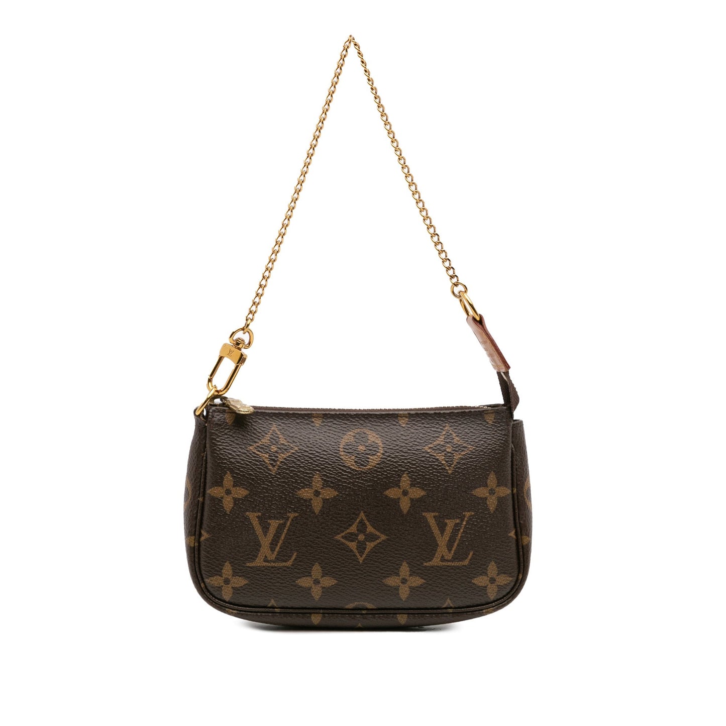 Brown Louis Vuitton Monogram Mini Pochette Accessoires Handbag