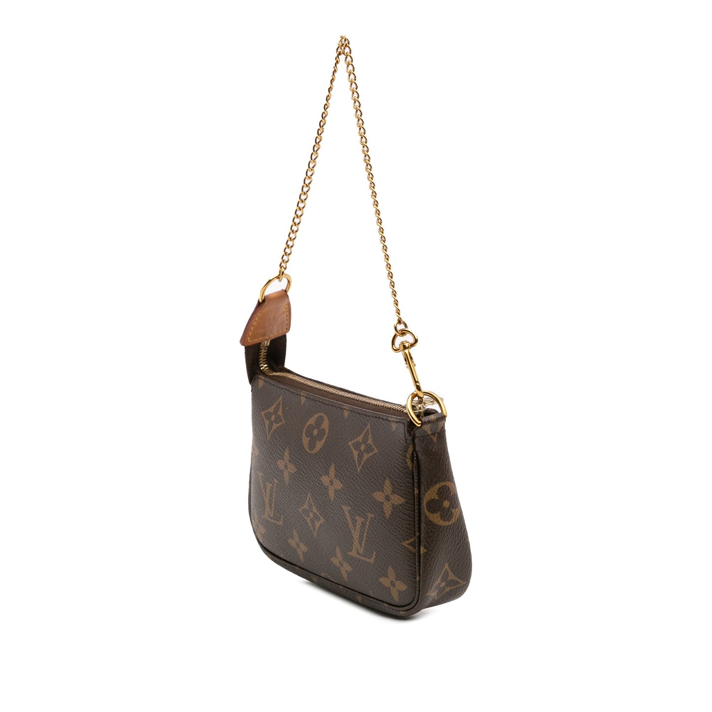 Brown Louis Vuitton Monogram Mini Pochette Accessoires Handbag