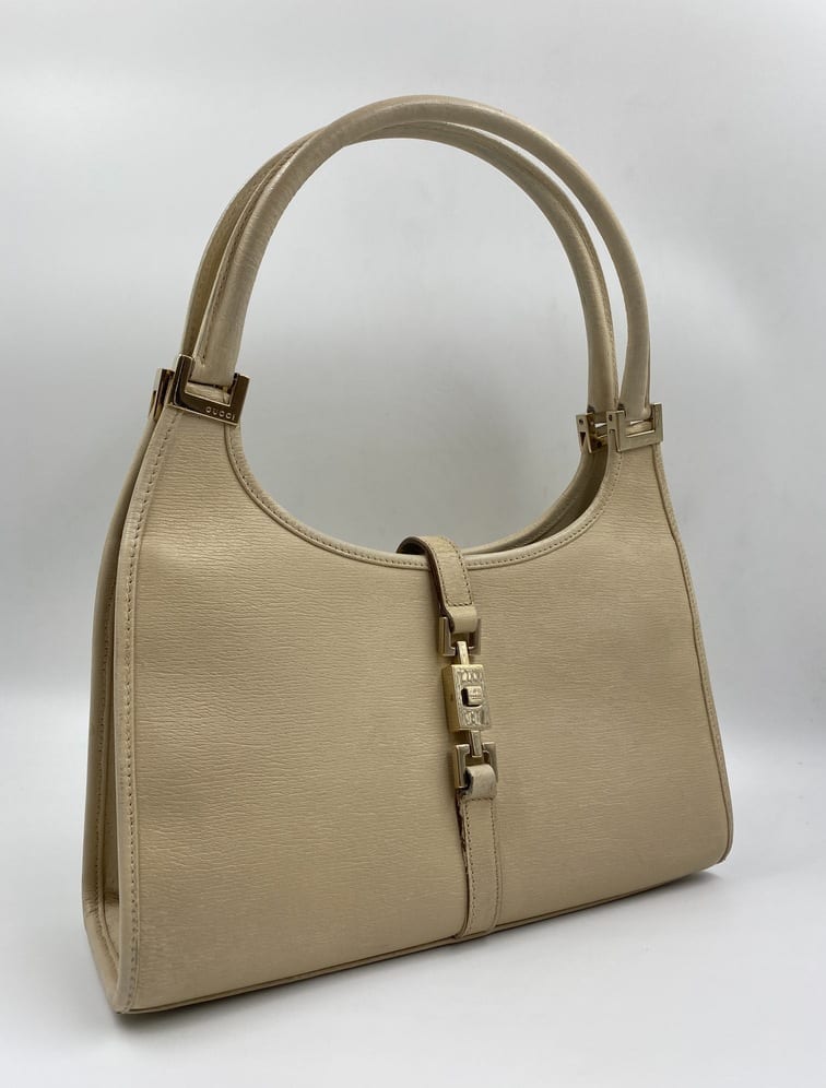 Gucci Jackie Leather Nylon Shoulder Bag Style 3