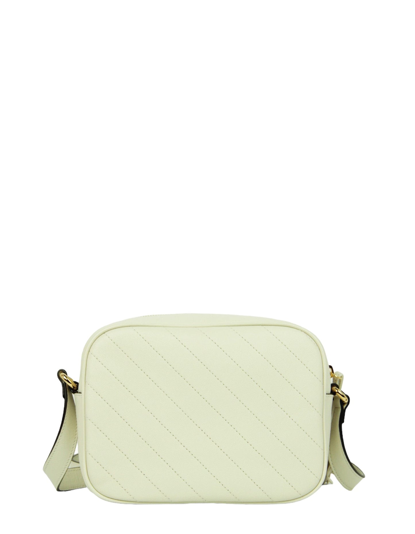 Gucci White Leather Small Blondie Crossbody Bag