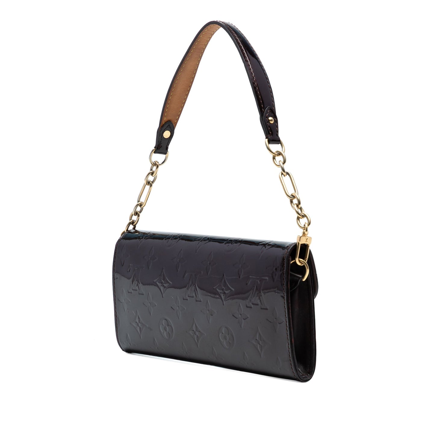 Purple Louis Vuitton Monogram Vernis Sunset Boulevard Shoulder Bag