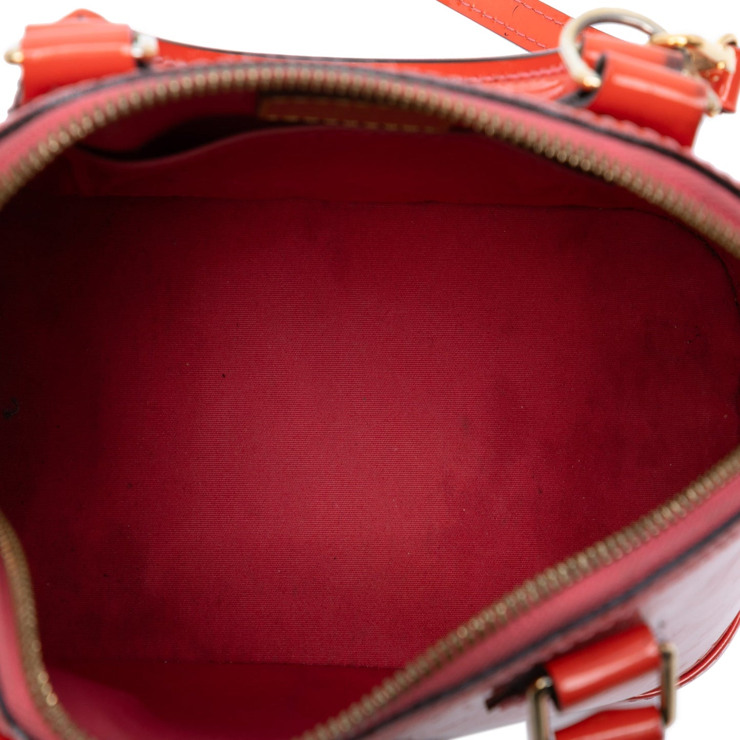 Orange Louis Vuitton Monogram Vernis Alma BB Satchel