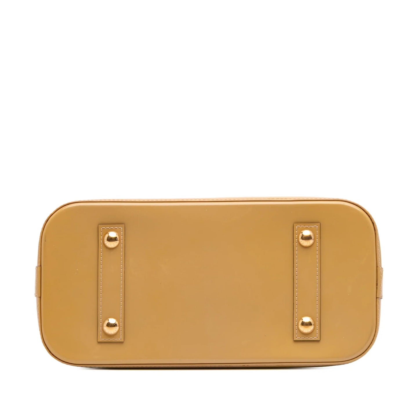 Tan Louis Vuitton Monogram Vernis Alma PM Handbag