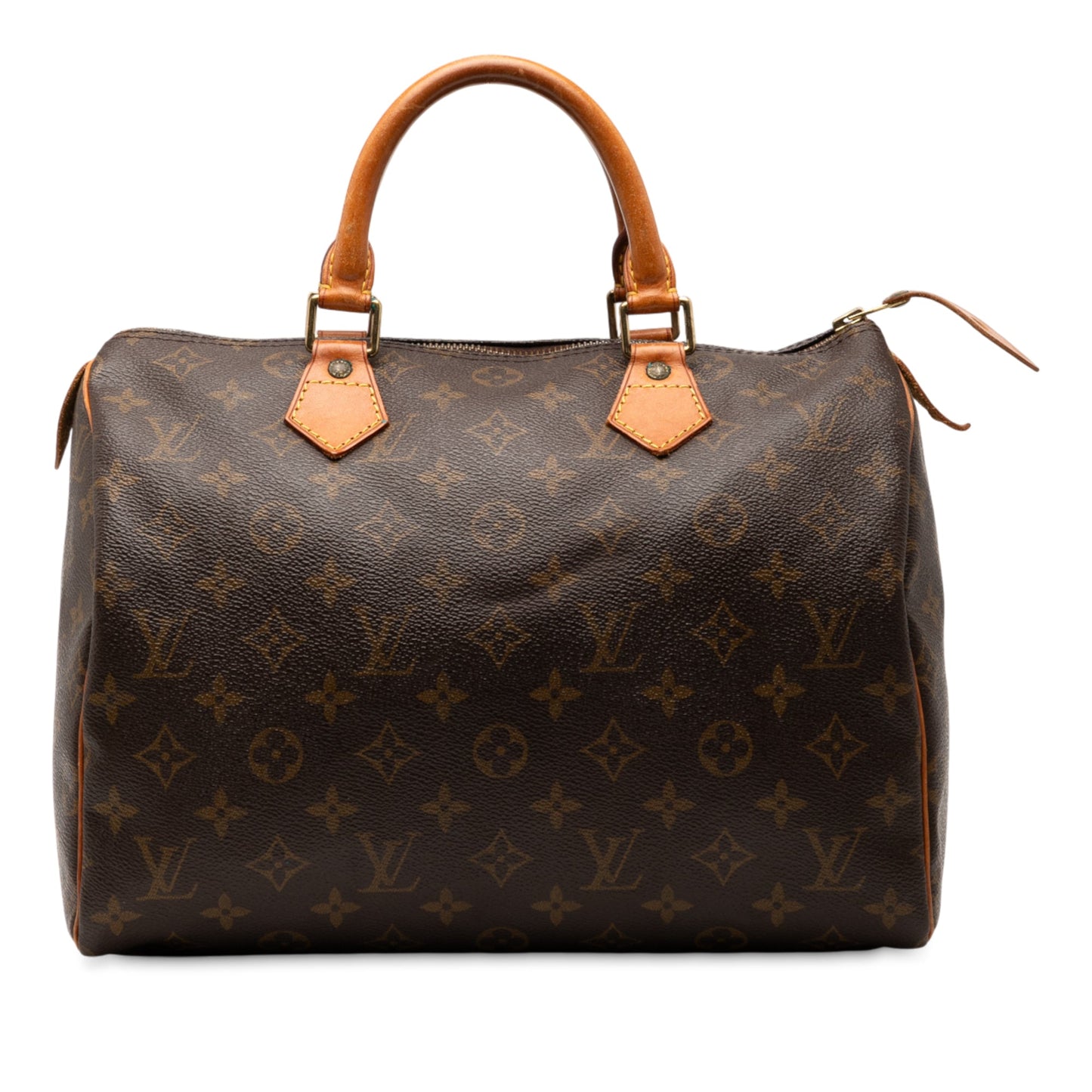 Brown Louis Vuitton Monogram Speedy 30 Boston Bag