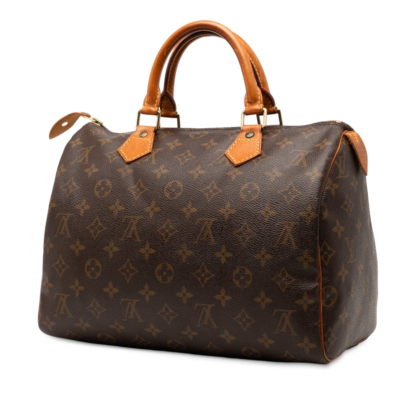 Brown Louis Vuitton Monogram Speedy 30 Boston Bag
