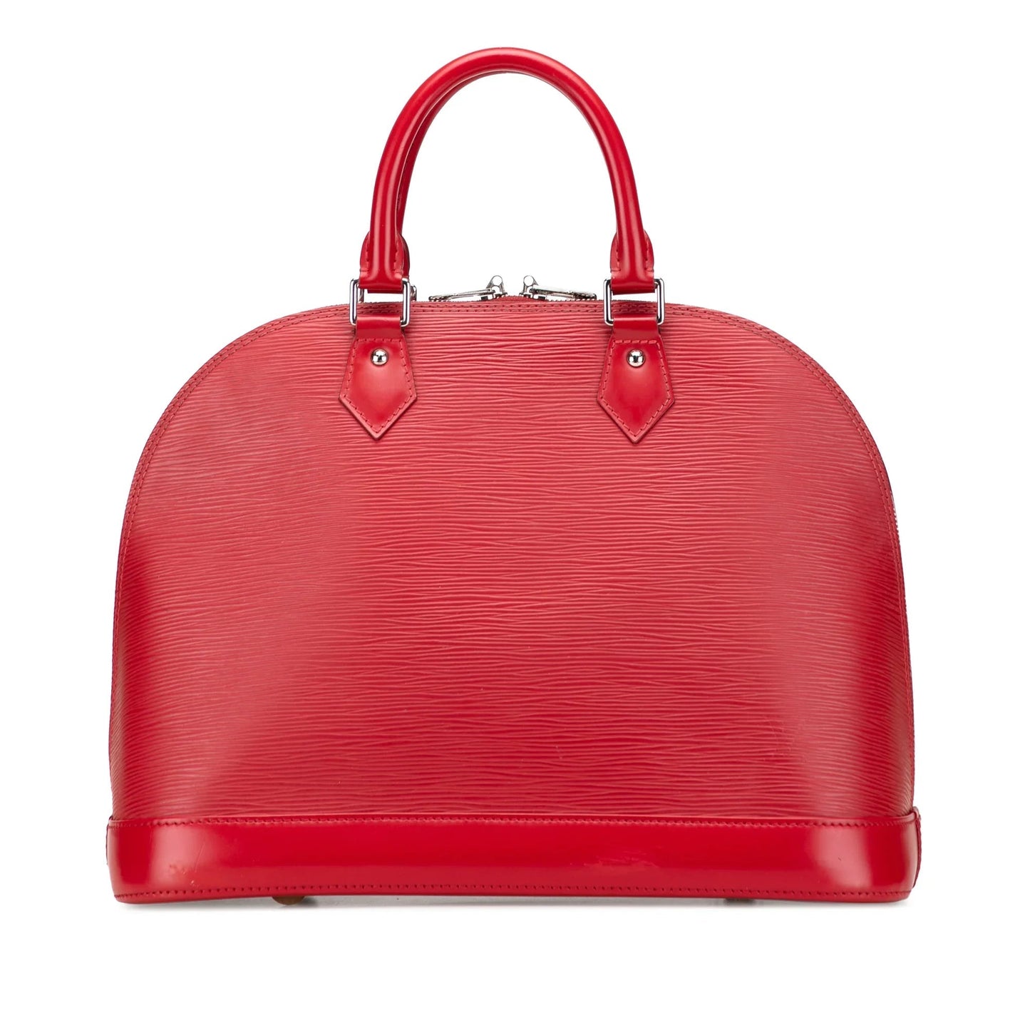 Red Louis Vuitton Epi Alma MM Handbag