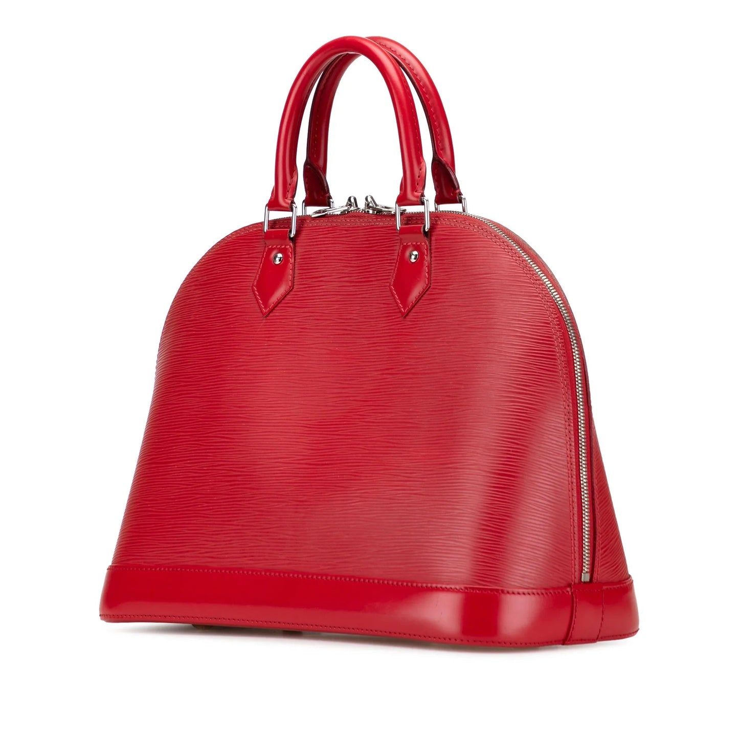 Red Louis Vuitton Epi Alma MM Handbag