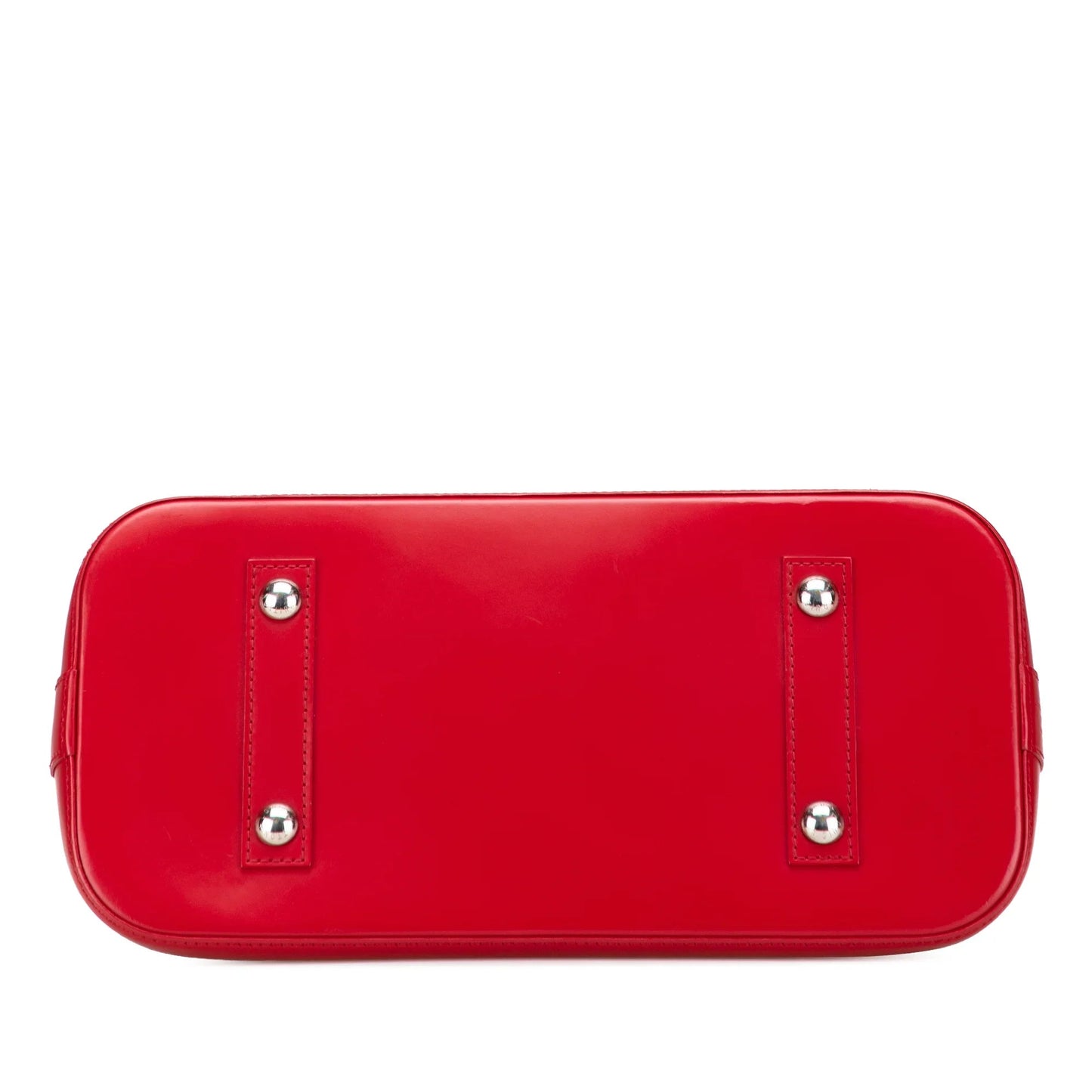 Red Louis Vuitton Epi Alma MM Handbag