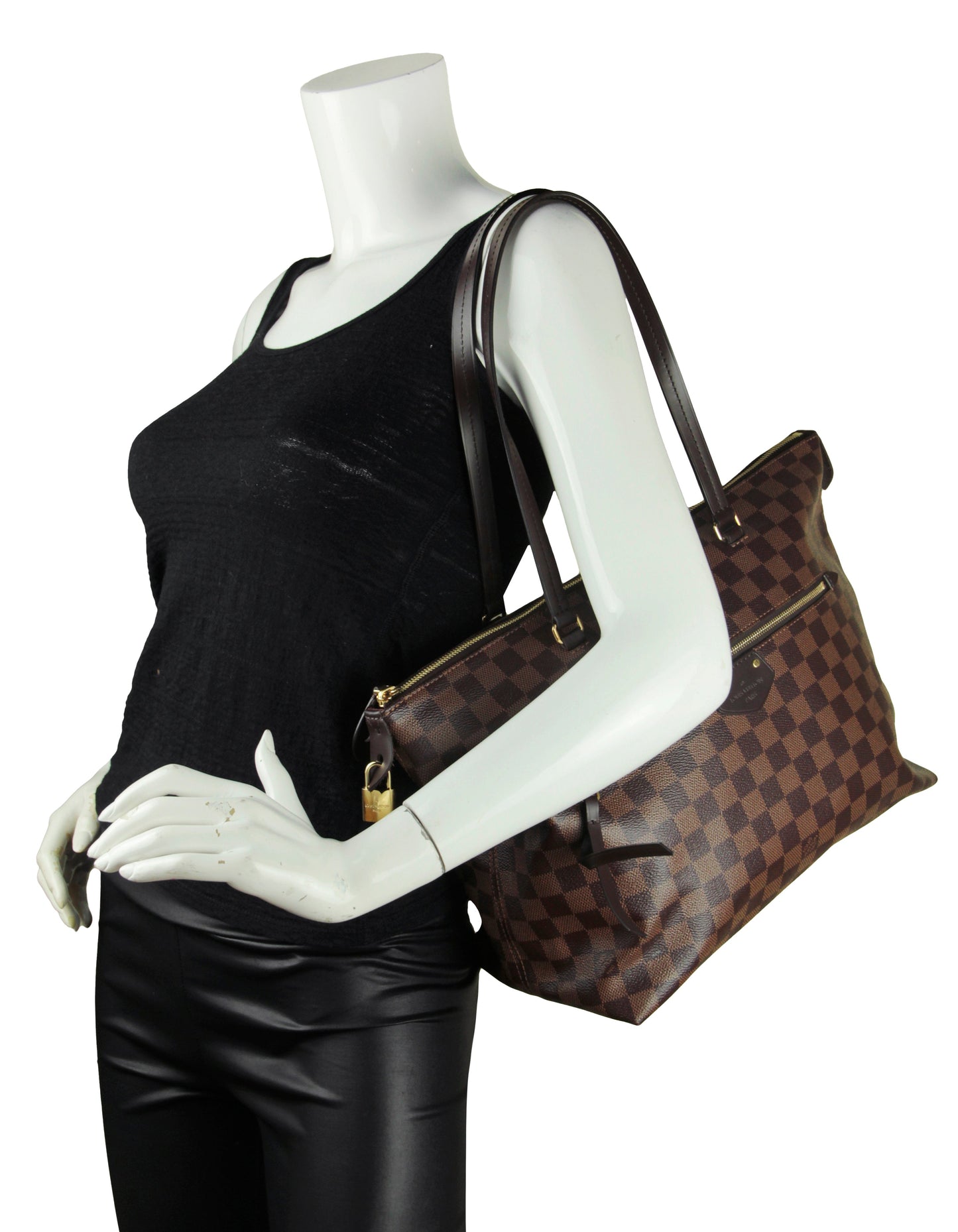 Louis Vuitton Damier Ebene Iena MM Tote Bag