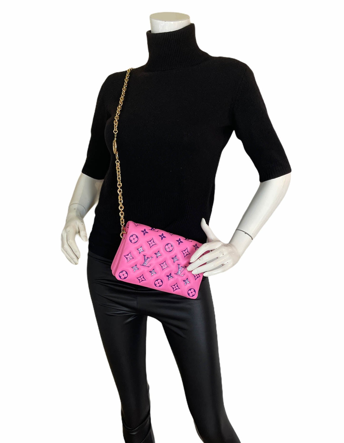 Louis Vuitton 2021 Pink/Purple Pochette Coussin Crossbody Bag