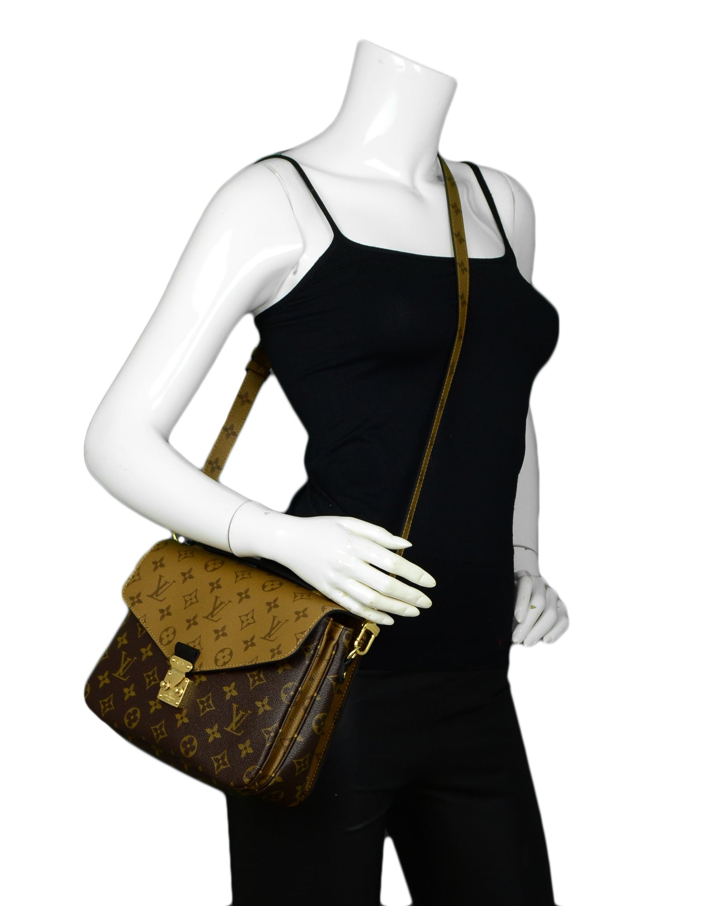 Louis Vuitton Reverse Monogram Pochette Metis Messenger Bag