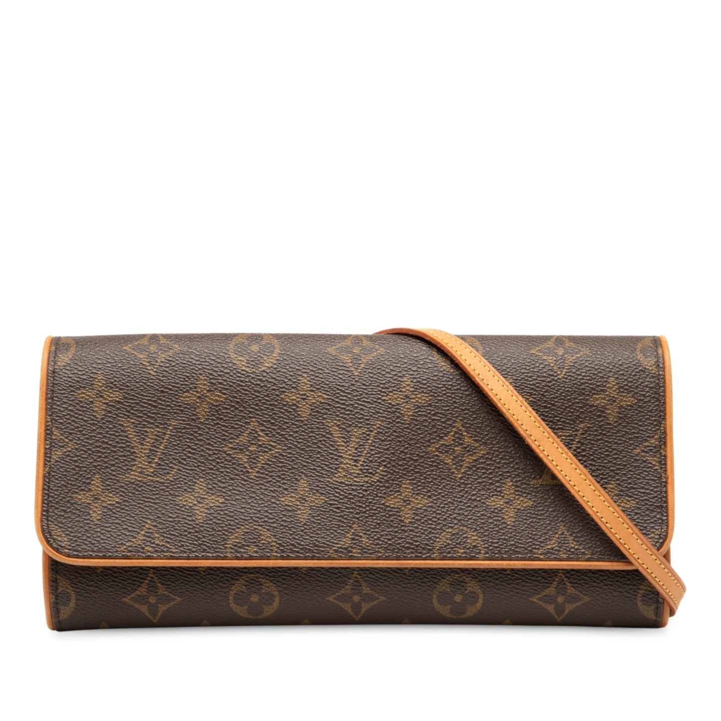 Brown Louis Vuitton Monogram Pochette Twin GM Crossbody Bag