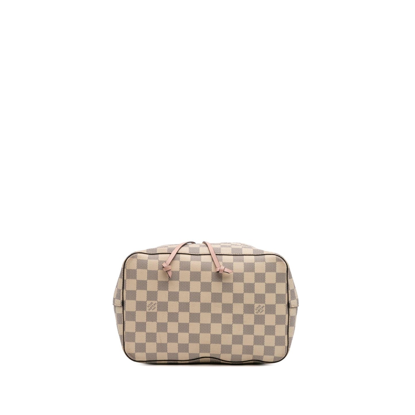 White Louis Vuitton Damier Azur Neonoe MM Bucket Bag