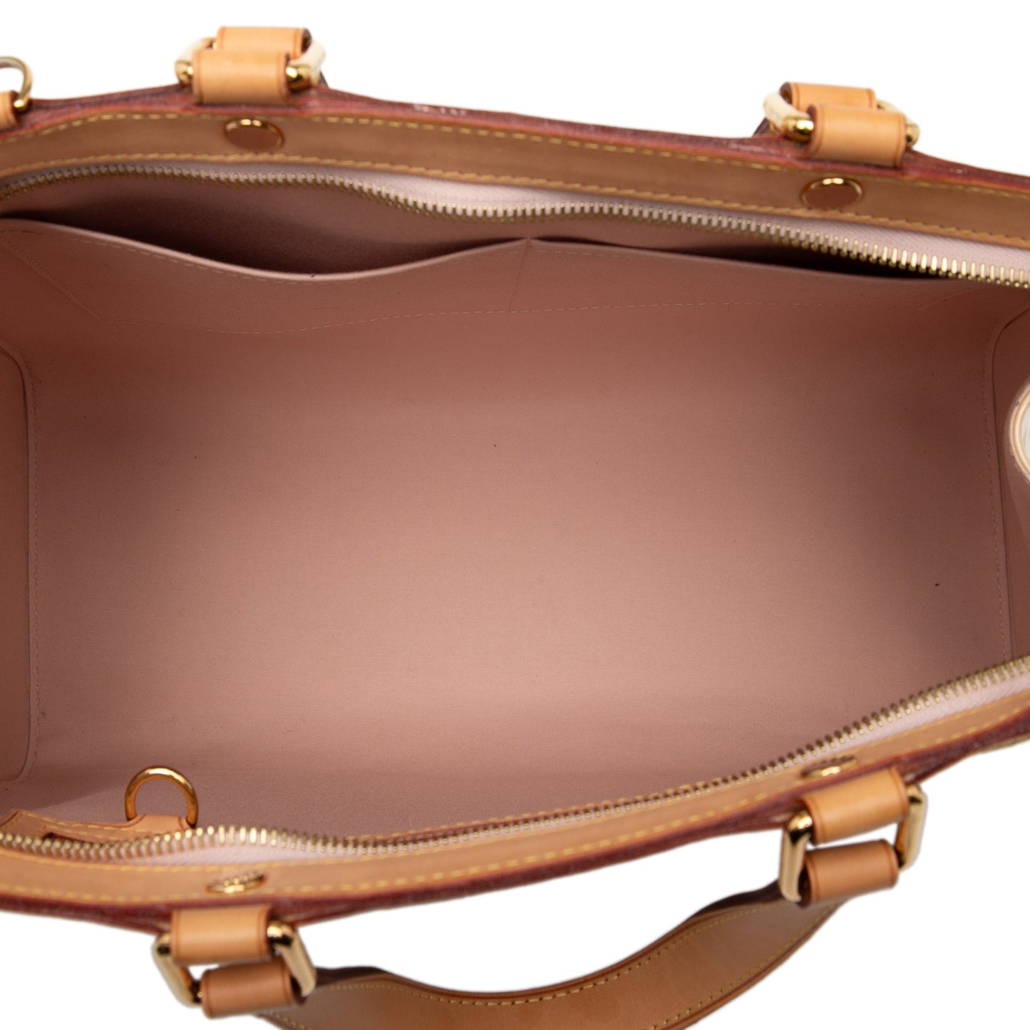 Brown Louis Vuitton Monogram Vernis Brea GM Satchel