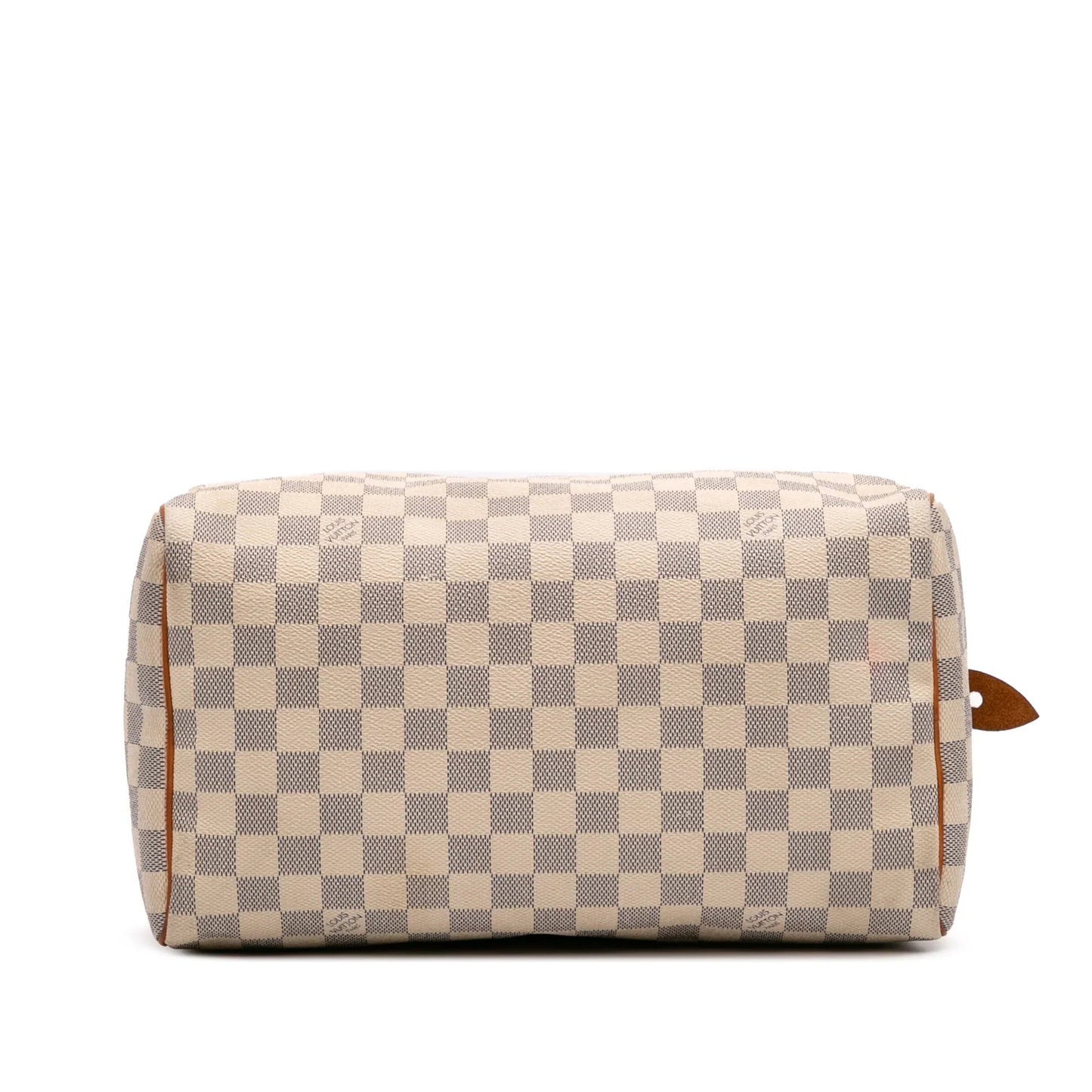 White Louis Vuitton Damier Azur Speedy 30 Boston Bag