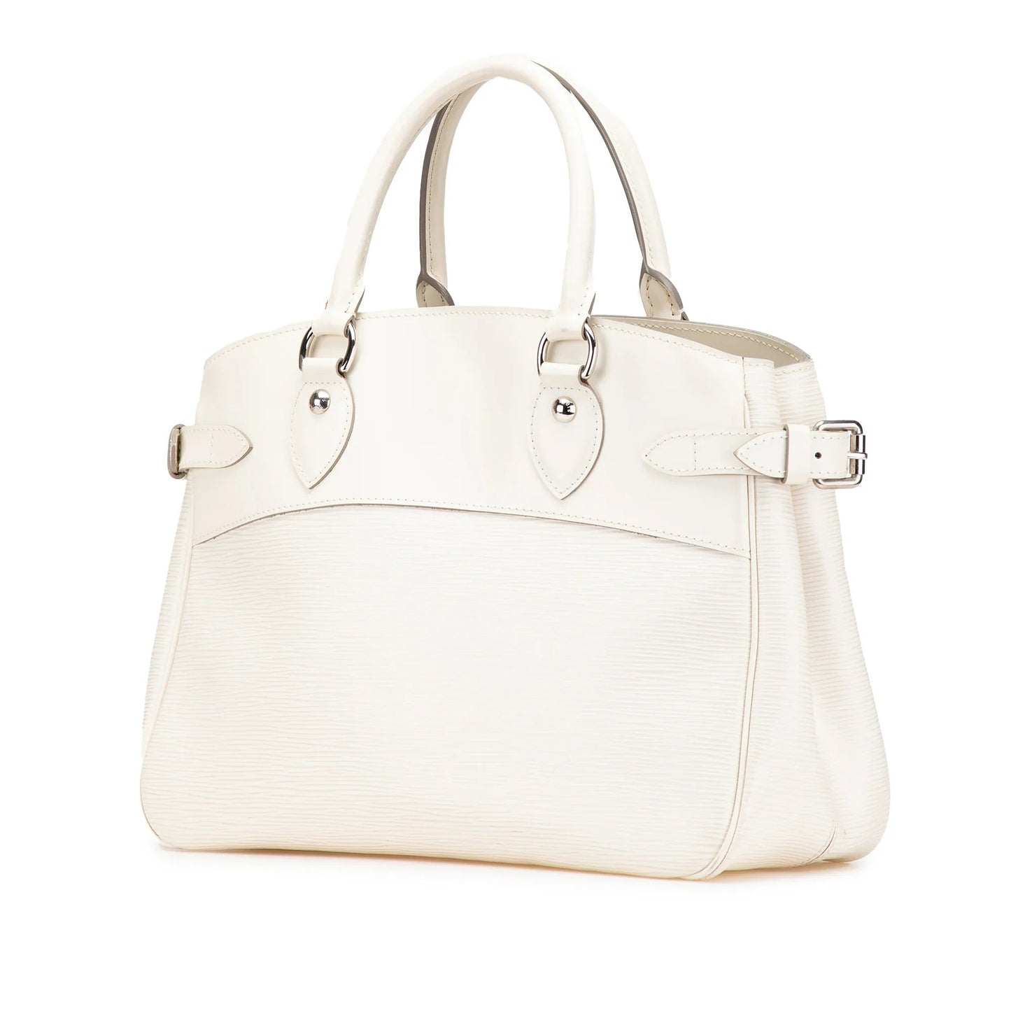 White Louis Vuitton Epi Passy PM Handbag