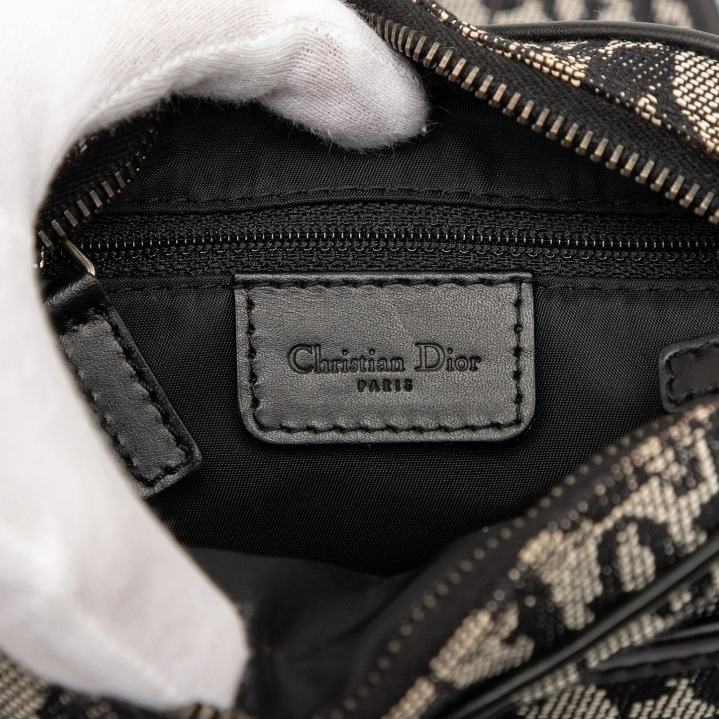 Black Dior Diorissimo Trotter Canvas Crossbody