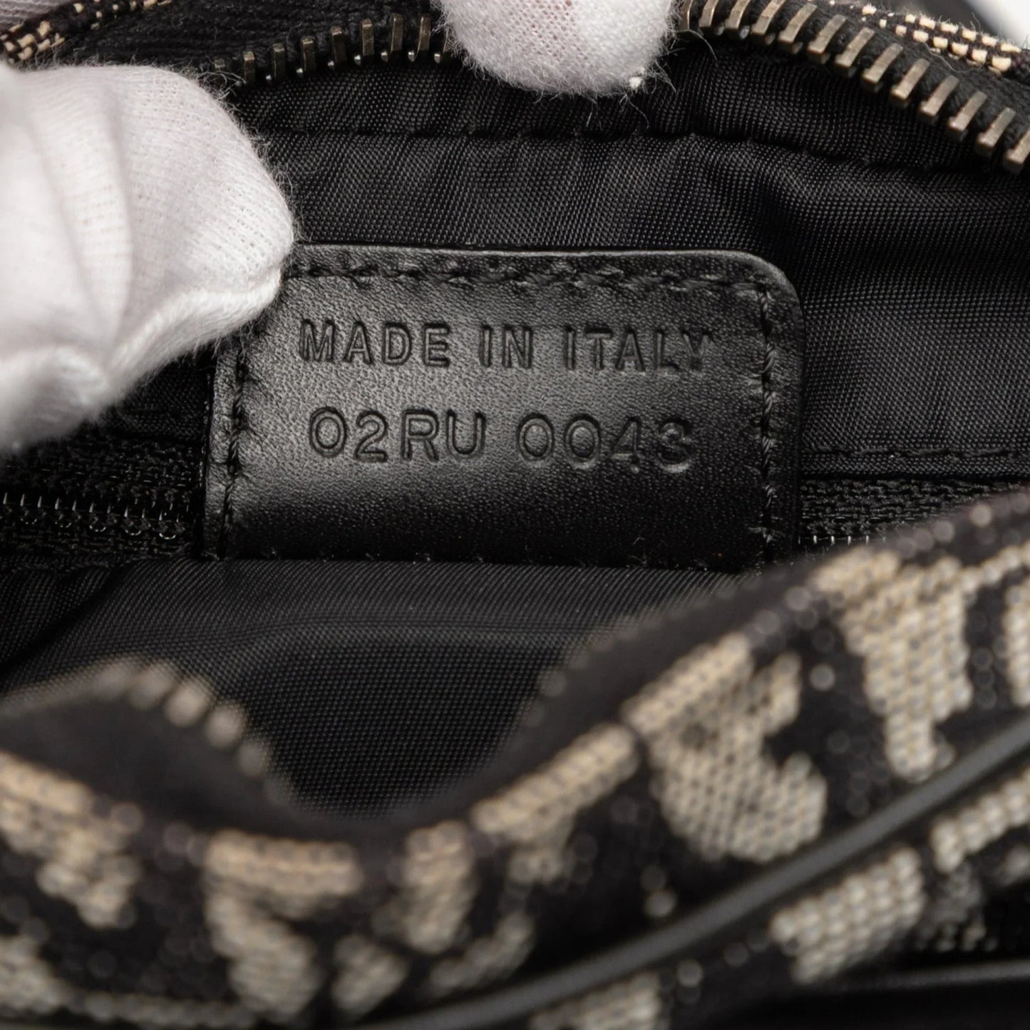 Black Dior Diorissimo Trotter Canvas Crossbody