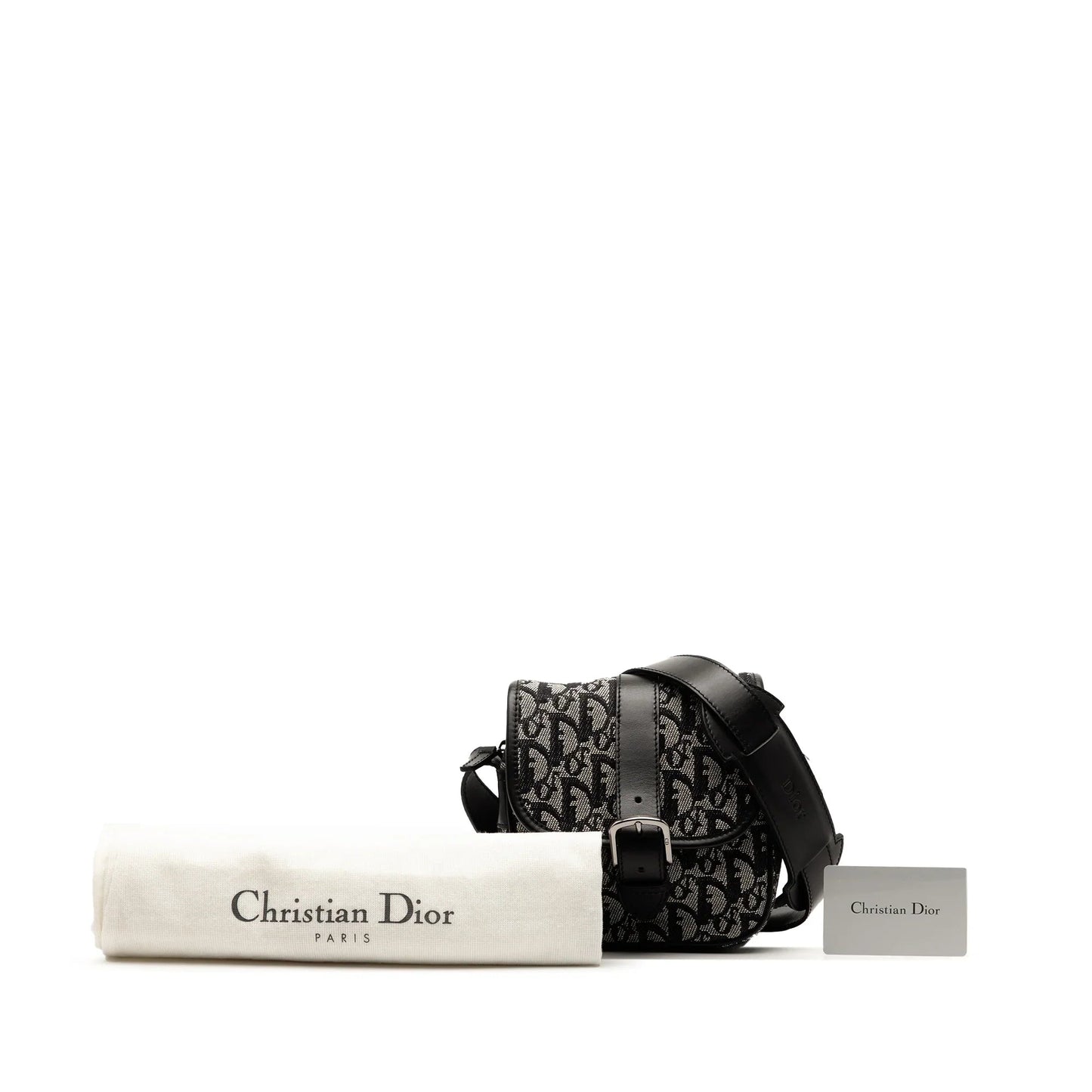 Black Dior Diorissimo Trotter Canvas Crossbody