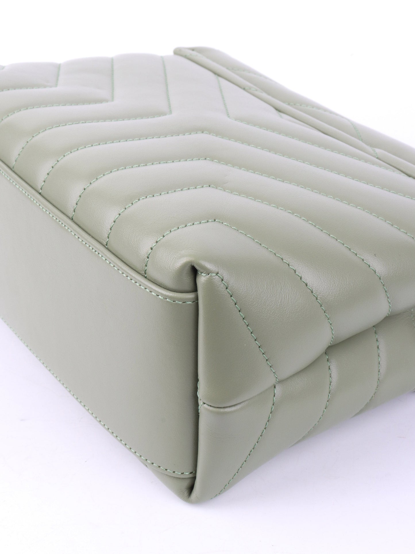 Saint Laurent Light Sage Small Loulou Bag.