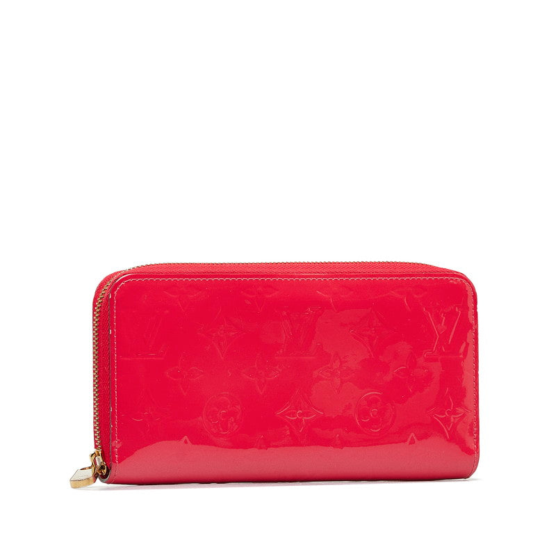 Louis Vuitton Monograms Verney Zippie Wallet Long Wallet M93058 Hot Pink Patent Leather Louis Vuitton
